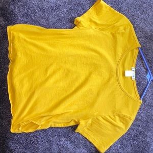 yellow crop top bough from tillys